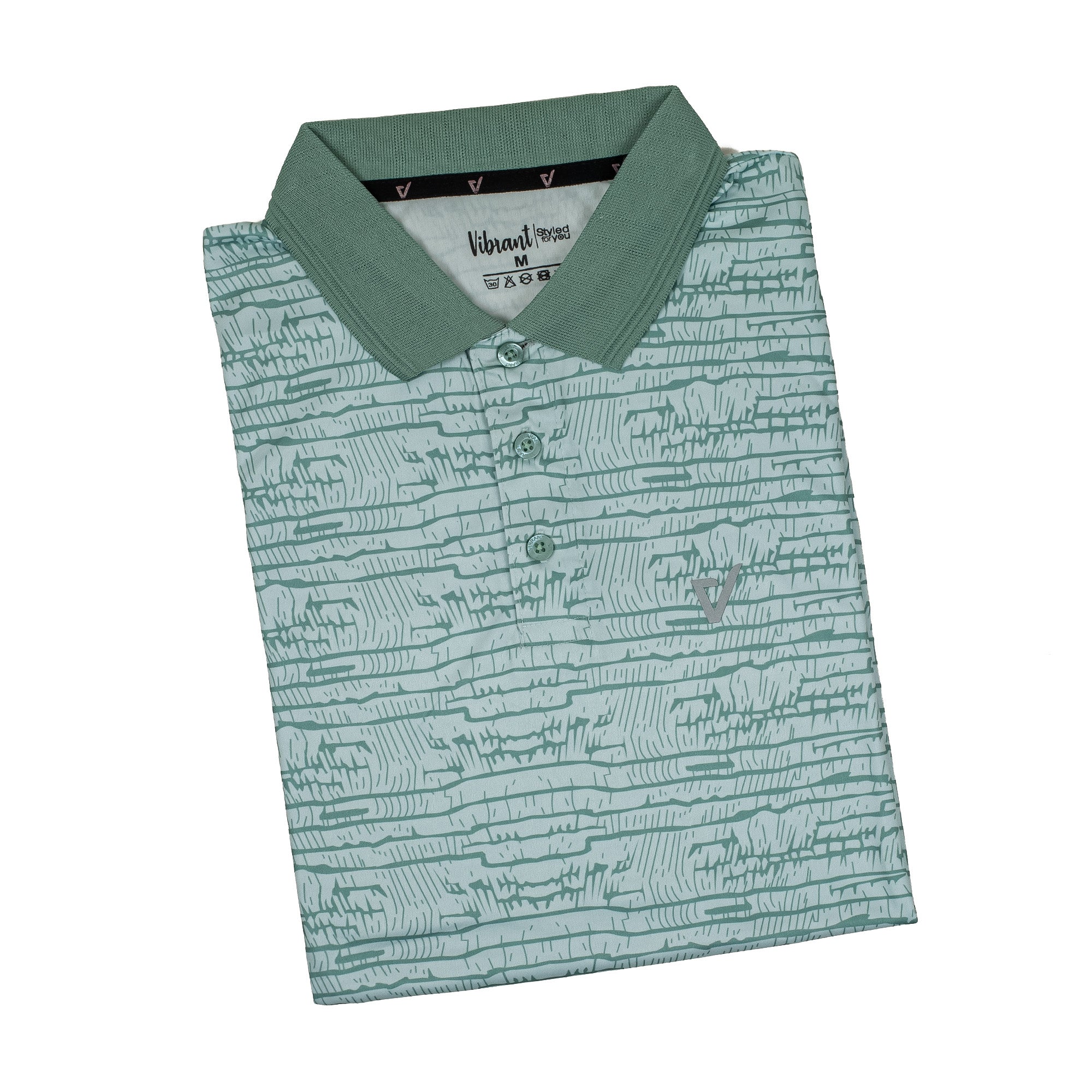 Vibrant Men's Green Sublimation Printed Golf Polo Shirt – Max Cool Dry-Fit Performance Wear