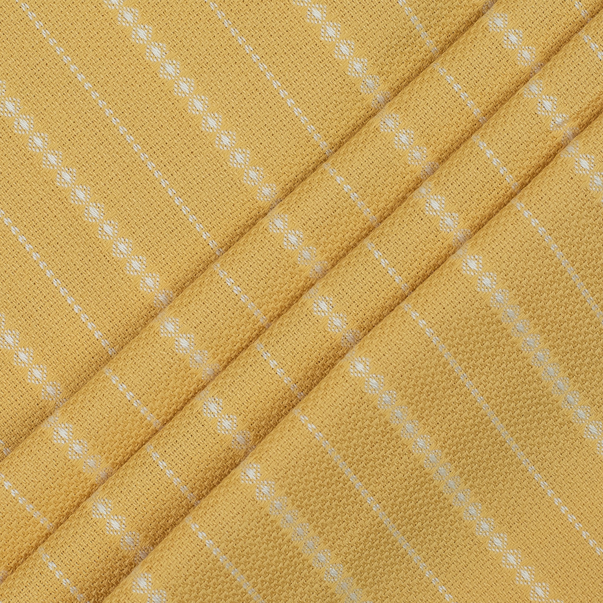 Vibrant Men's Yellow Cotton Panjabi - Striped Design for Festive & Casual Wear