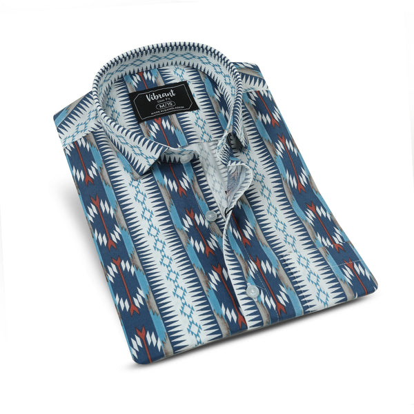 MEN HALF SLEEVE PRINTED SHIRT