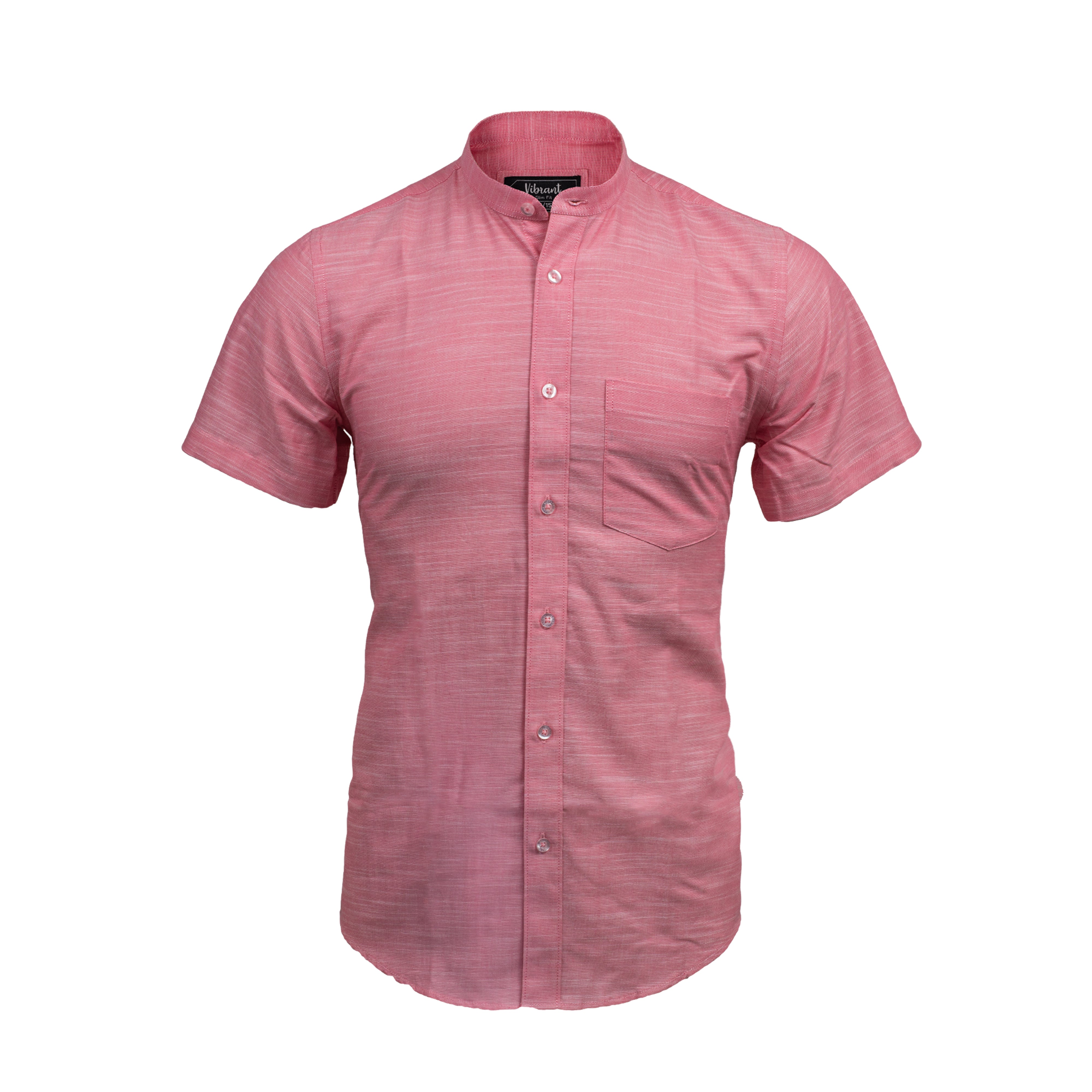 MEN BAND COLLAR SHIRT