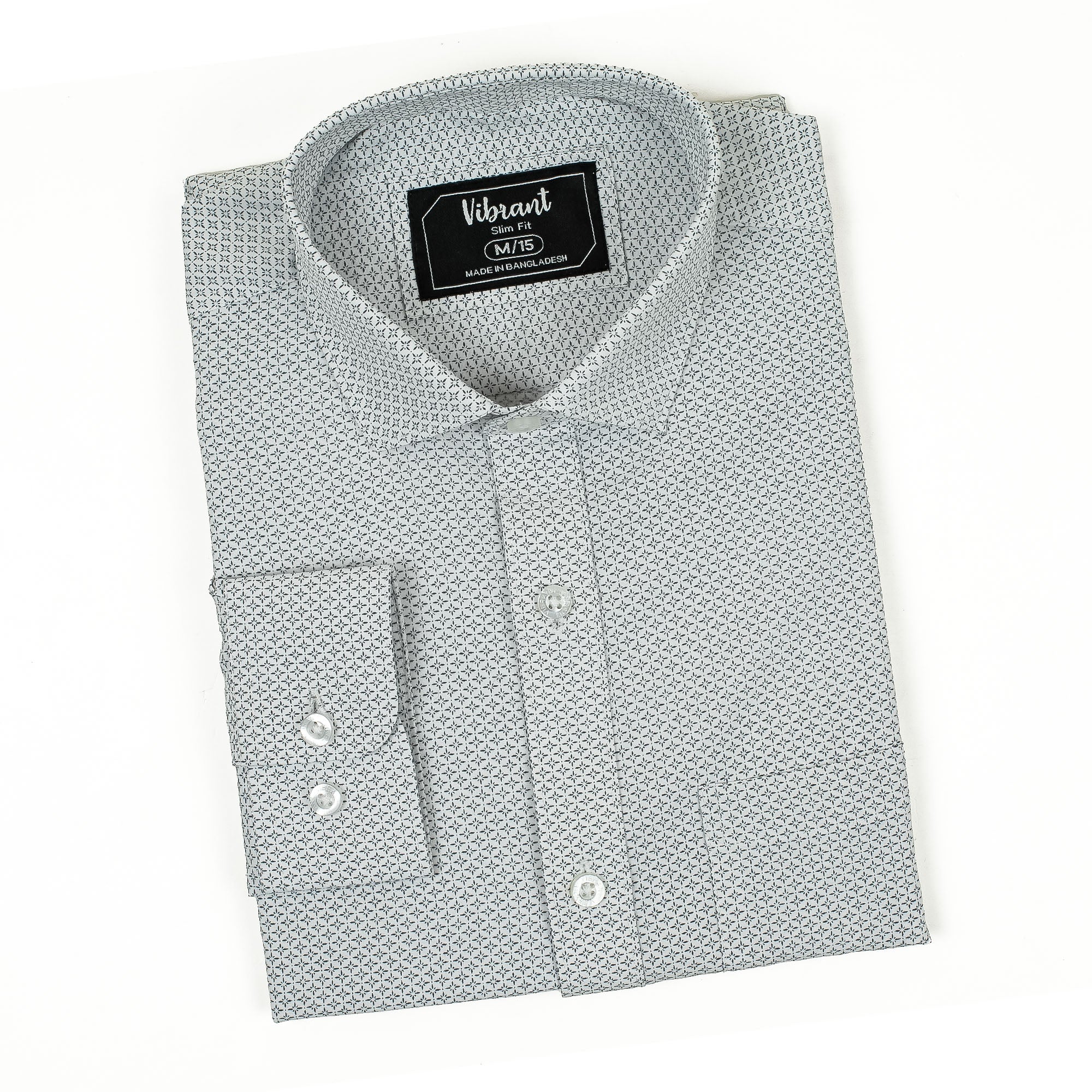 Men's Slim Fit Cotton Full Sleeve Shirt | Vibrant® Stylish and Comfortable Office Wear