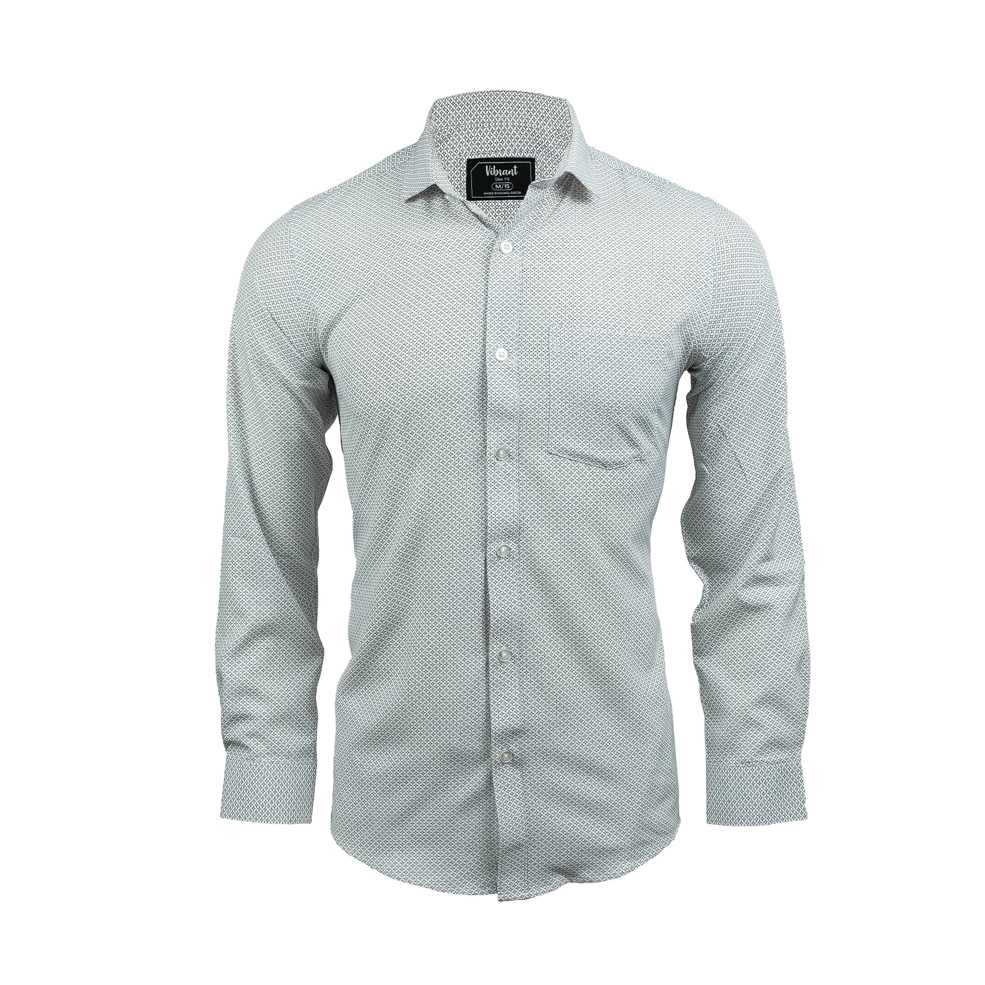 Men's Slim Fit Cotton Full Sleeve Shirt | Vibrant® Stylish and Comfortable Office Wear