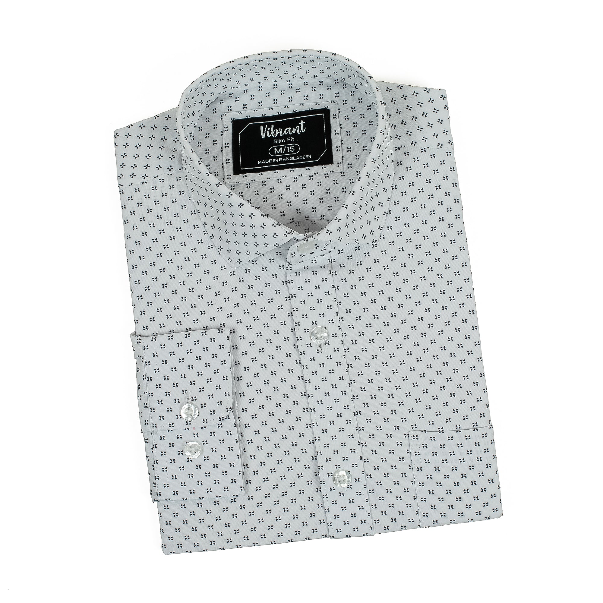 Vibrant Men's Cotton Full Sleeve Printed Shirt - Premium Slim Fit for All-Day Comfort