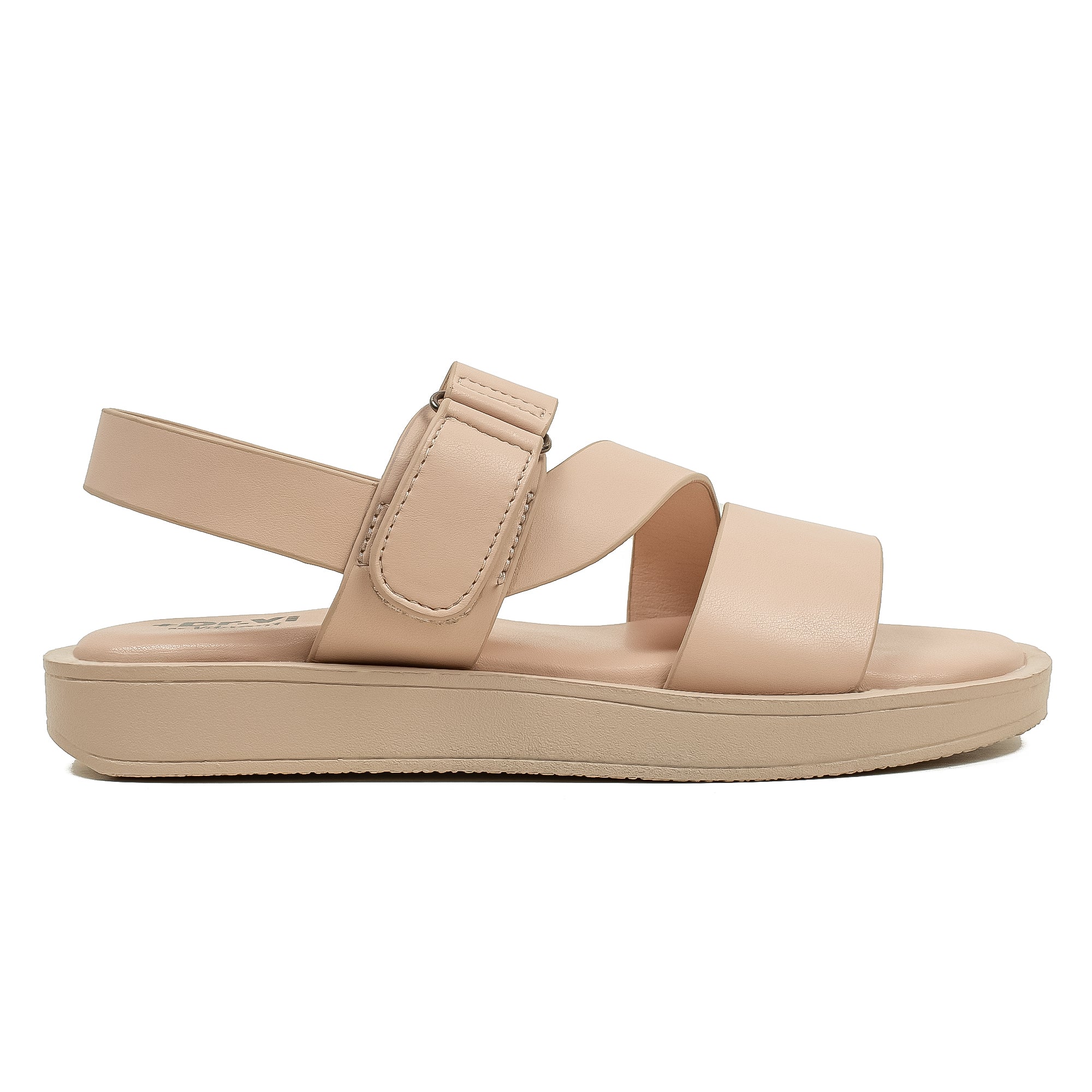 Ladies Dr. Vi Ultimate Comfort Beige Sandal | Stylish PU Upper with TPR Outsole and Cushioned Insole