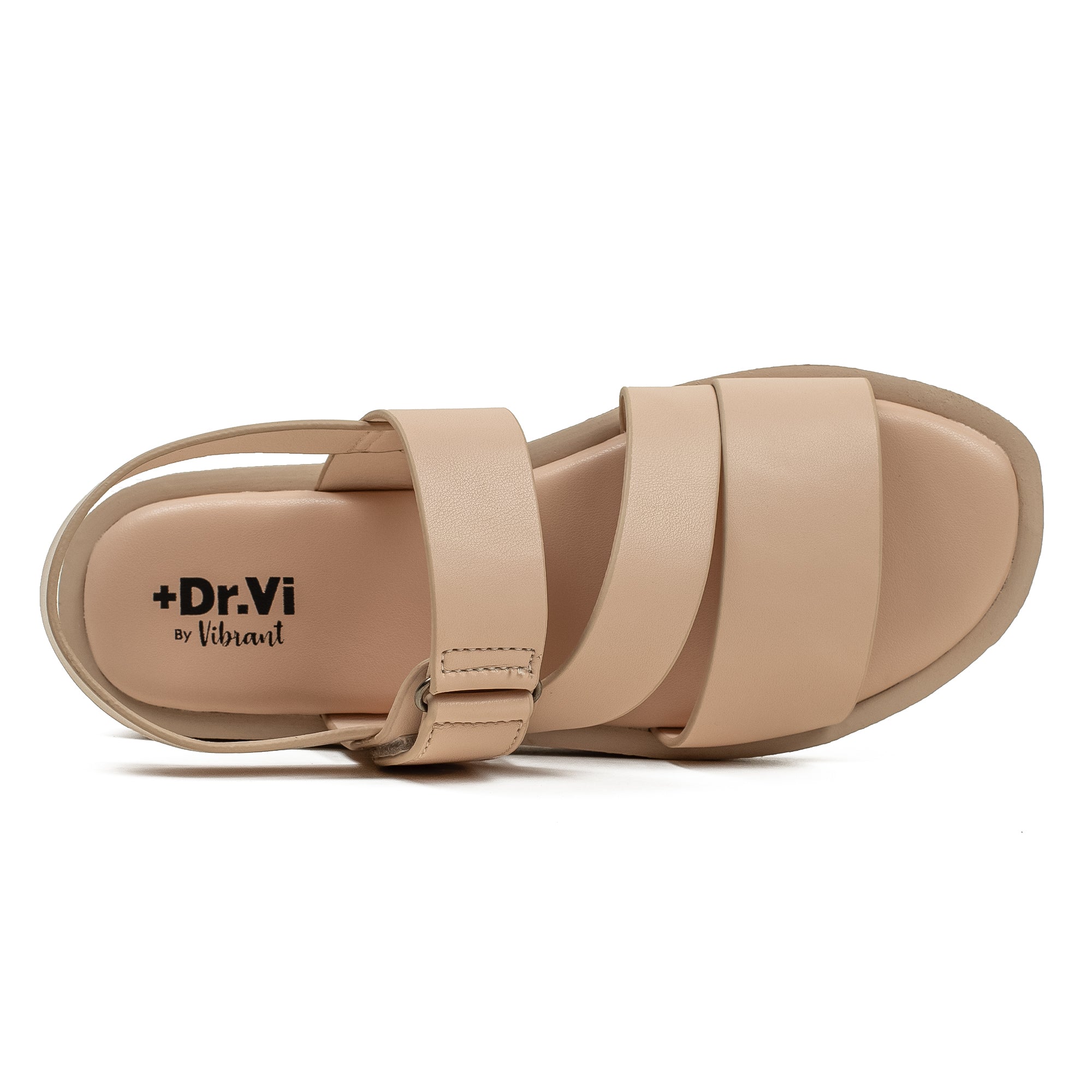 Ladies Dr. Vi Ultimate Comfort Beige Sandal | Stylish PU Upper with TPR Outsole and Cushioned Insole