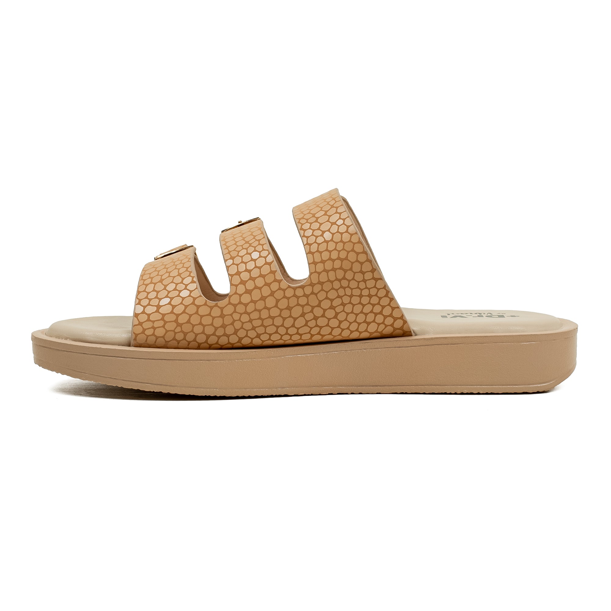 Ladies Dr. Vi Ultimate Comfort Beige Sandal | Stylish PU Upper with TPR Outsole and Cushioned Insole