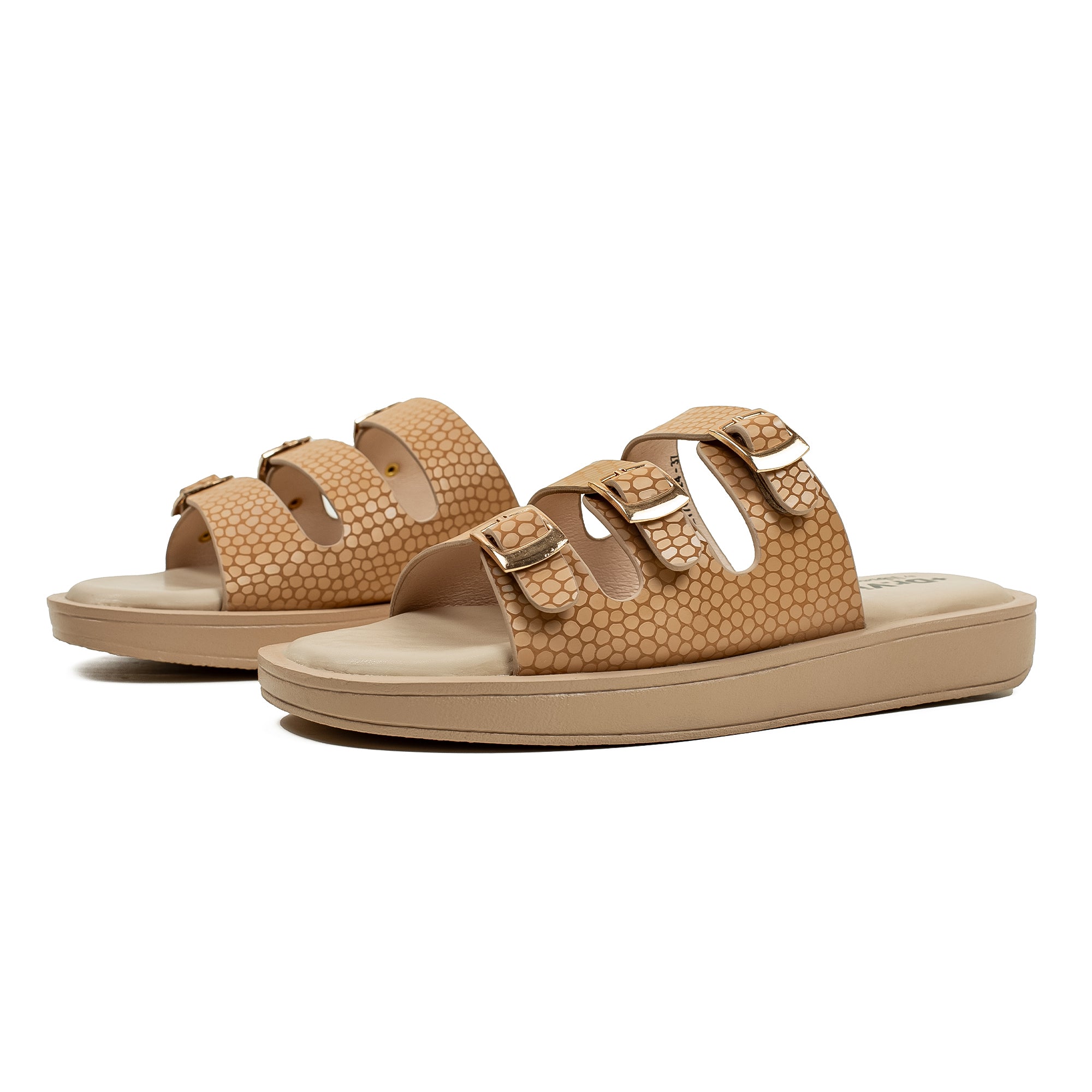 Ladies Dr. Vi Ultimate Comfort Beige Sandal | Stylish PU Upper with TPR Outsole and Cushioned Insole