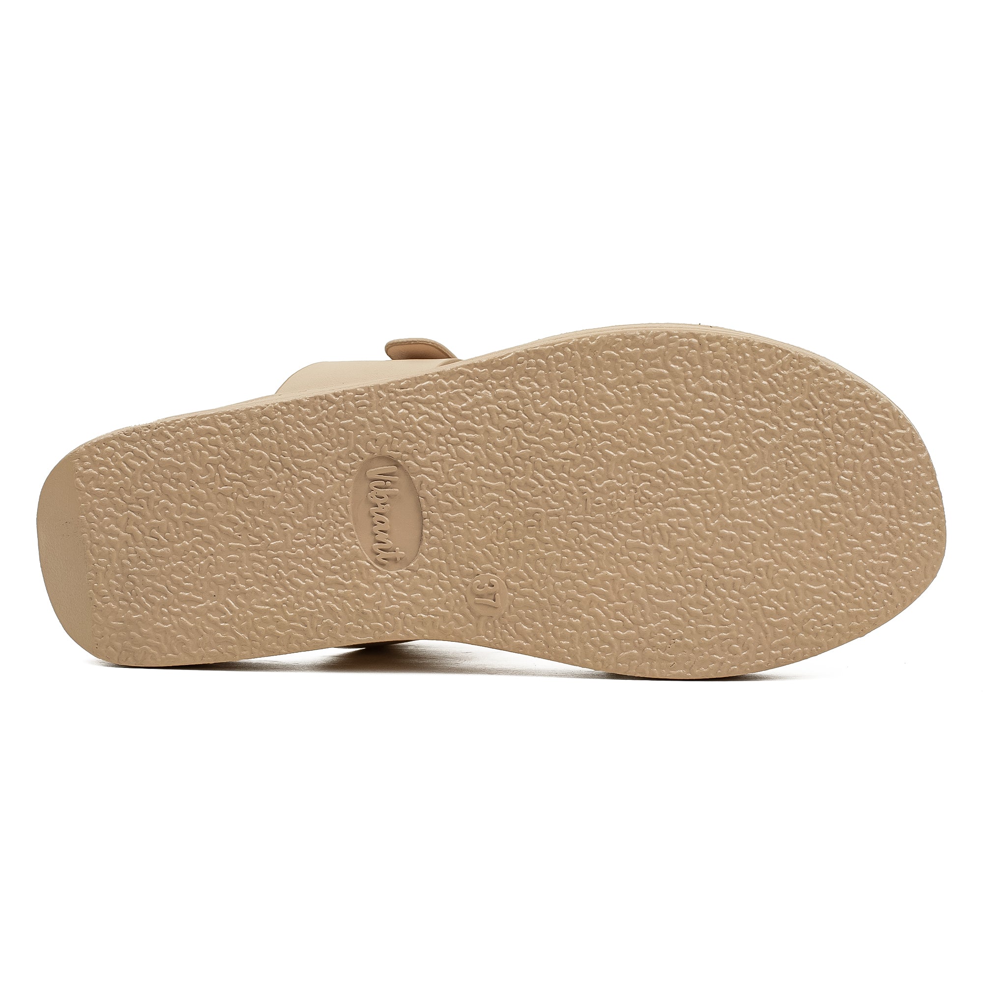 Ladies Dr. Vi Ultimate Comfort Beige Sandal | Stylish PU Upper with TPR Outsole and Cushioned Insole