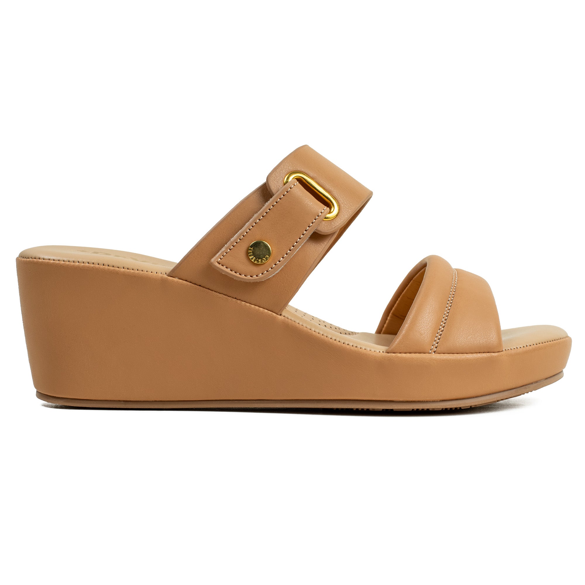 Vibrant Ladies’ Beige Wedge Heel Sandal – Dr. Vi Super Comfortable Fashion Sandal with PU Leather Upper & TPR Outsole