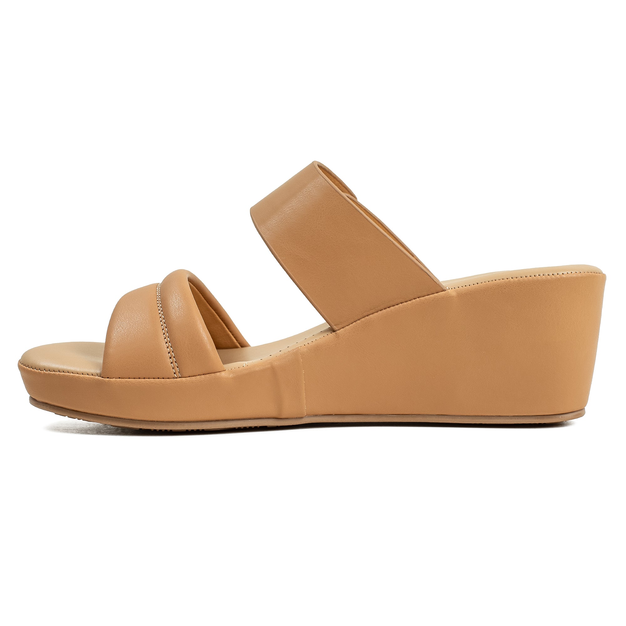 Vibrant Ladies’ Beige Wedge Heel Sandal – Dr. Vi Super Comfortable Fashion Sandal with PU Leather Upper & TPR Outsole