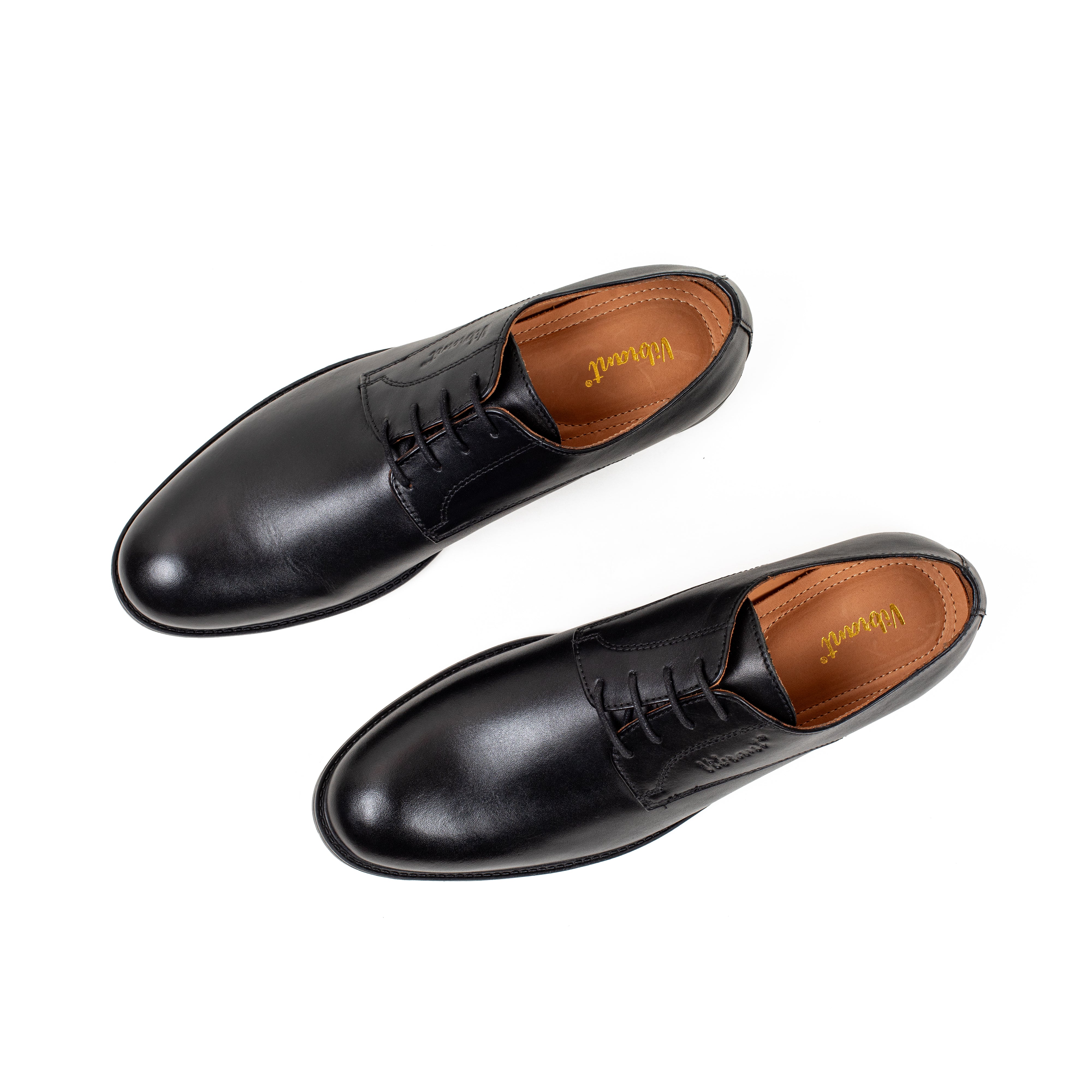 Men's Classic Black Leather Formal Shoes - Vibrant® Premium Derby