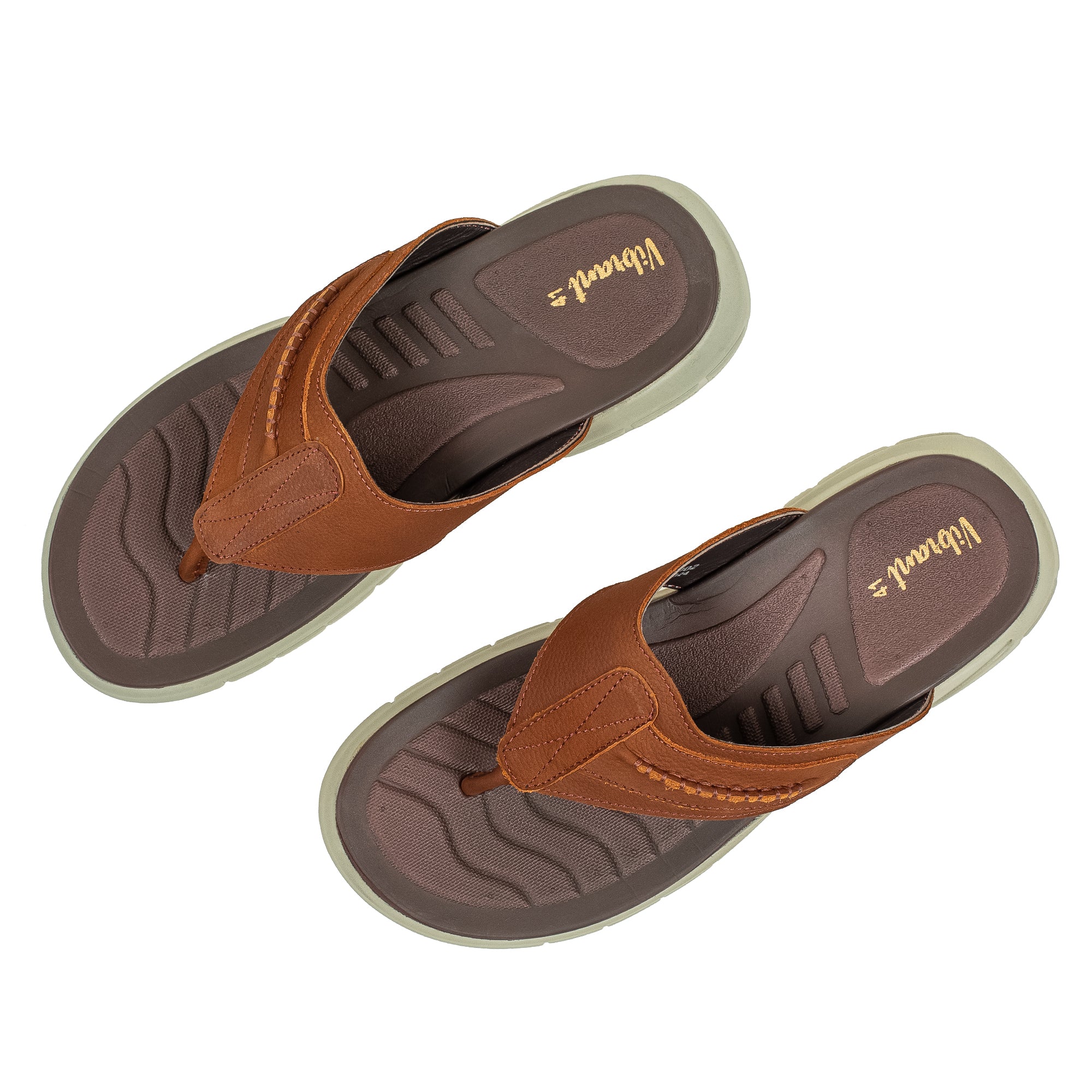 Vibrant Men's Nubuck Leather Sandal with Phylon Sole and Cushioned Insole - Ultimate Comfort and Durability