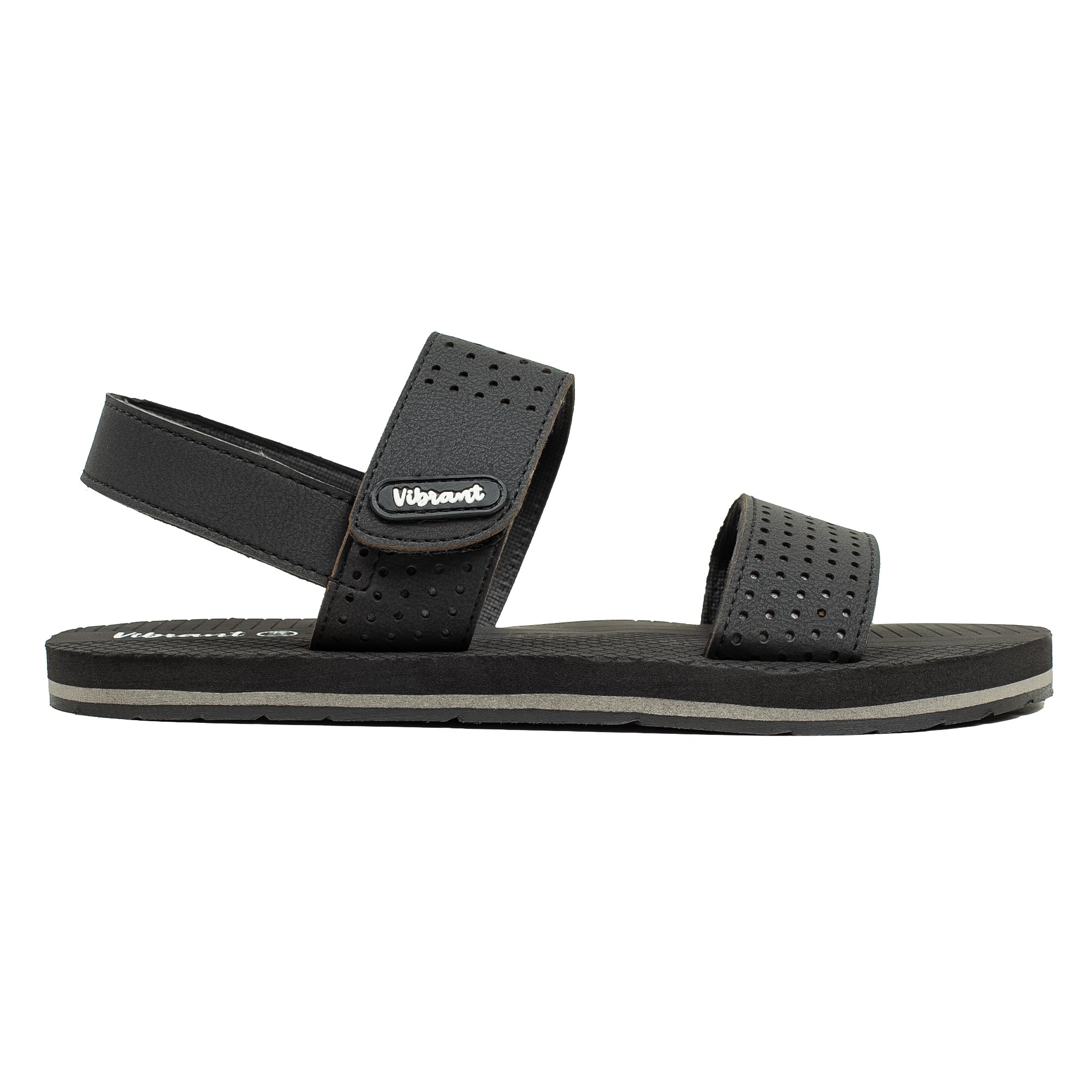 Men's Black Washable Beach Sandal with Comfortable Grip and Durable Design