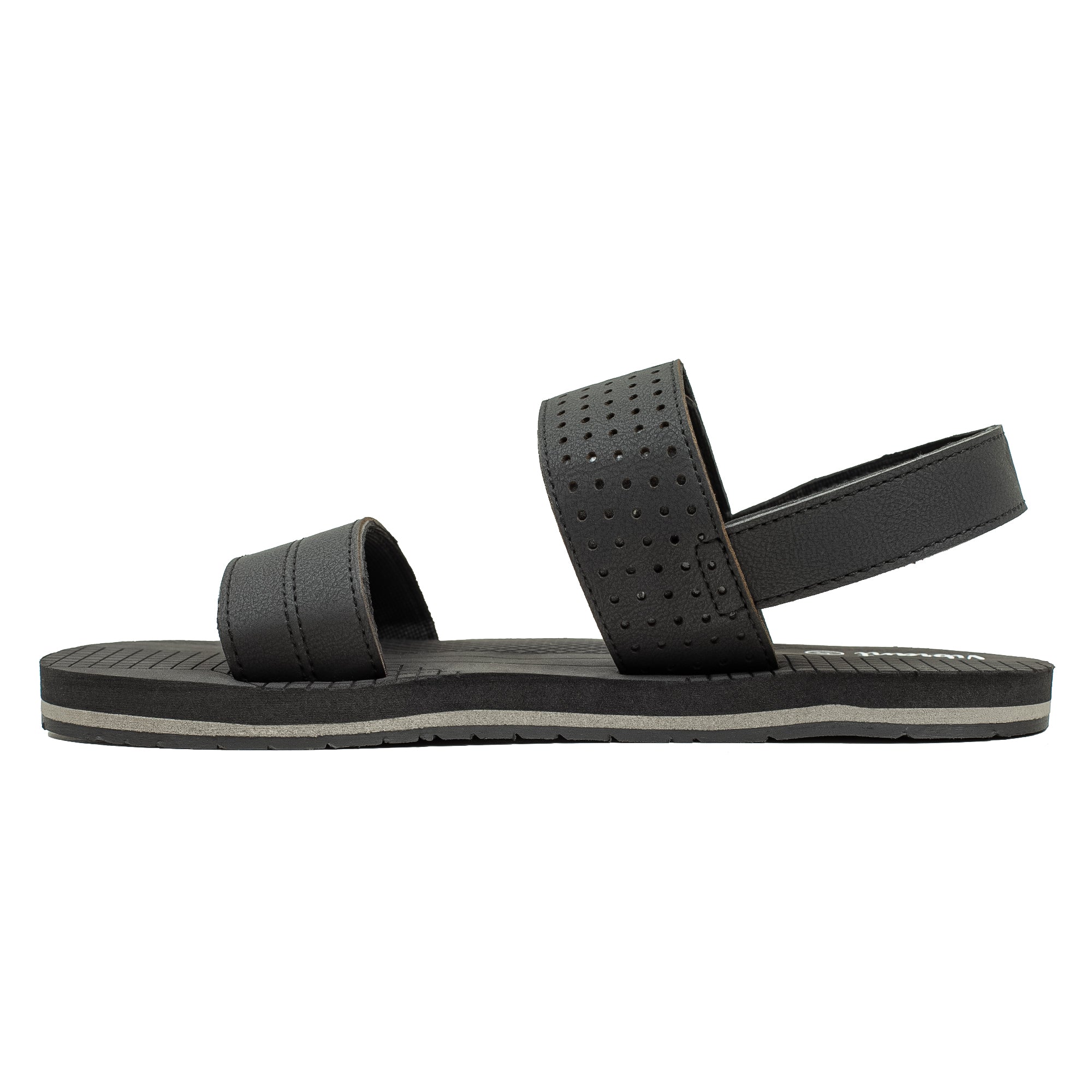 Men's Black Washable Beach Sandal with Comfortable Grip and Durable Design