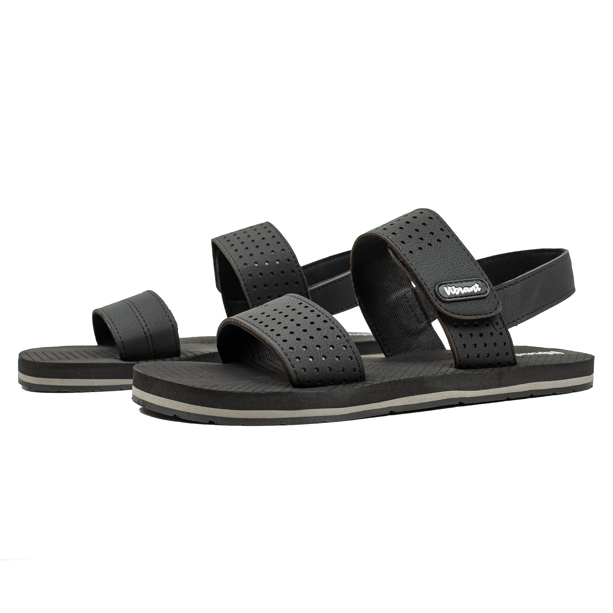 Men's Black Washable Beach Sandal with Comfortable Grip and Durable Design