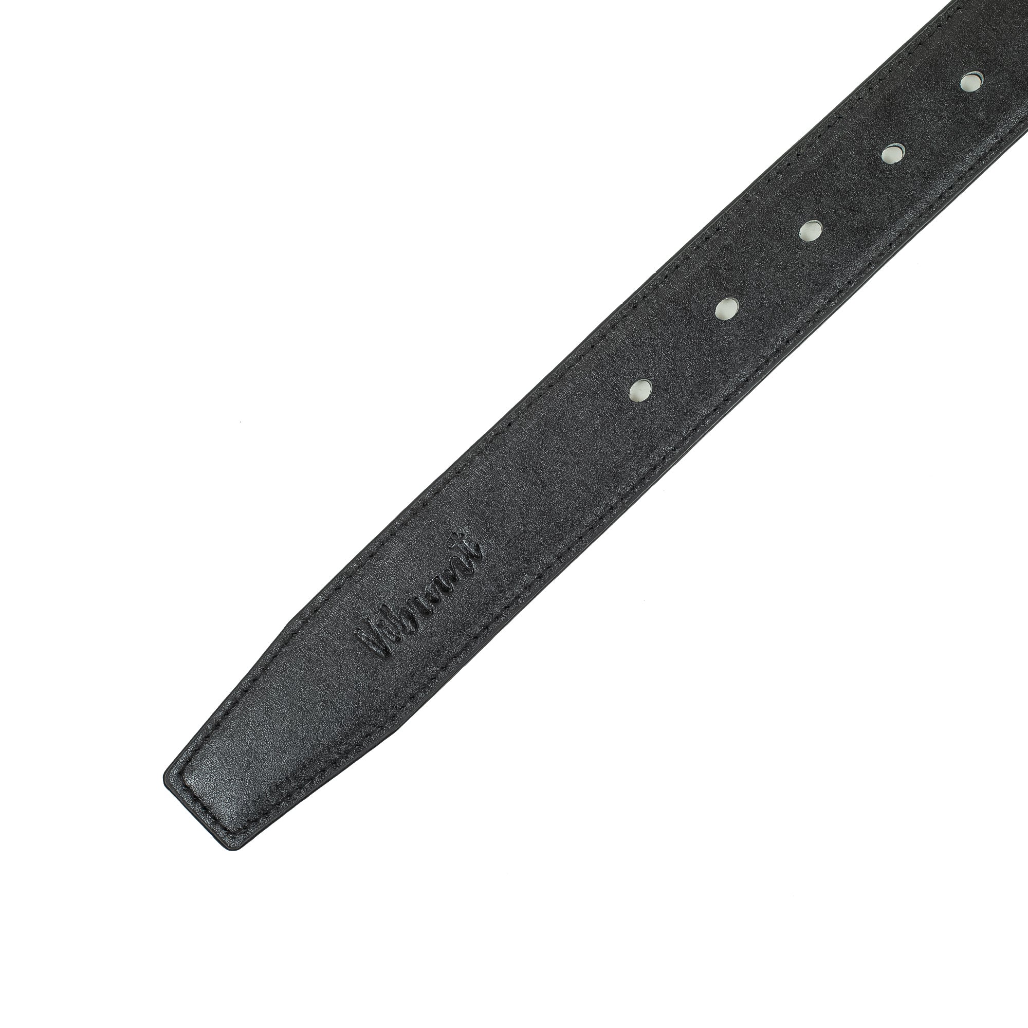 Men's Black Genuine Leather Belt with Sleek Design and Durable Metal Buckle