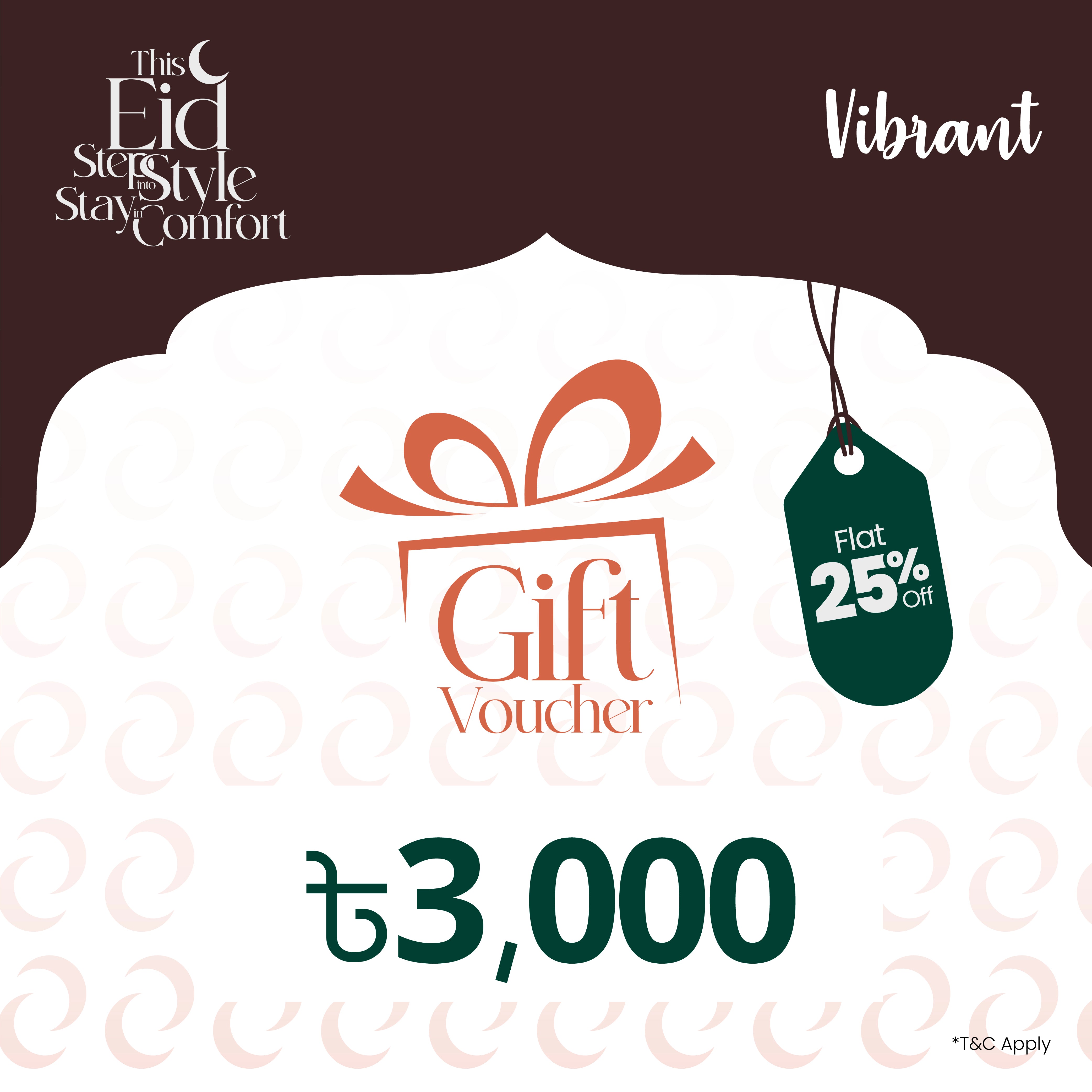 VIBRANT GIFT VOUCHER 3000