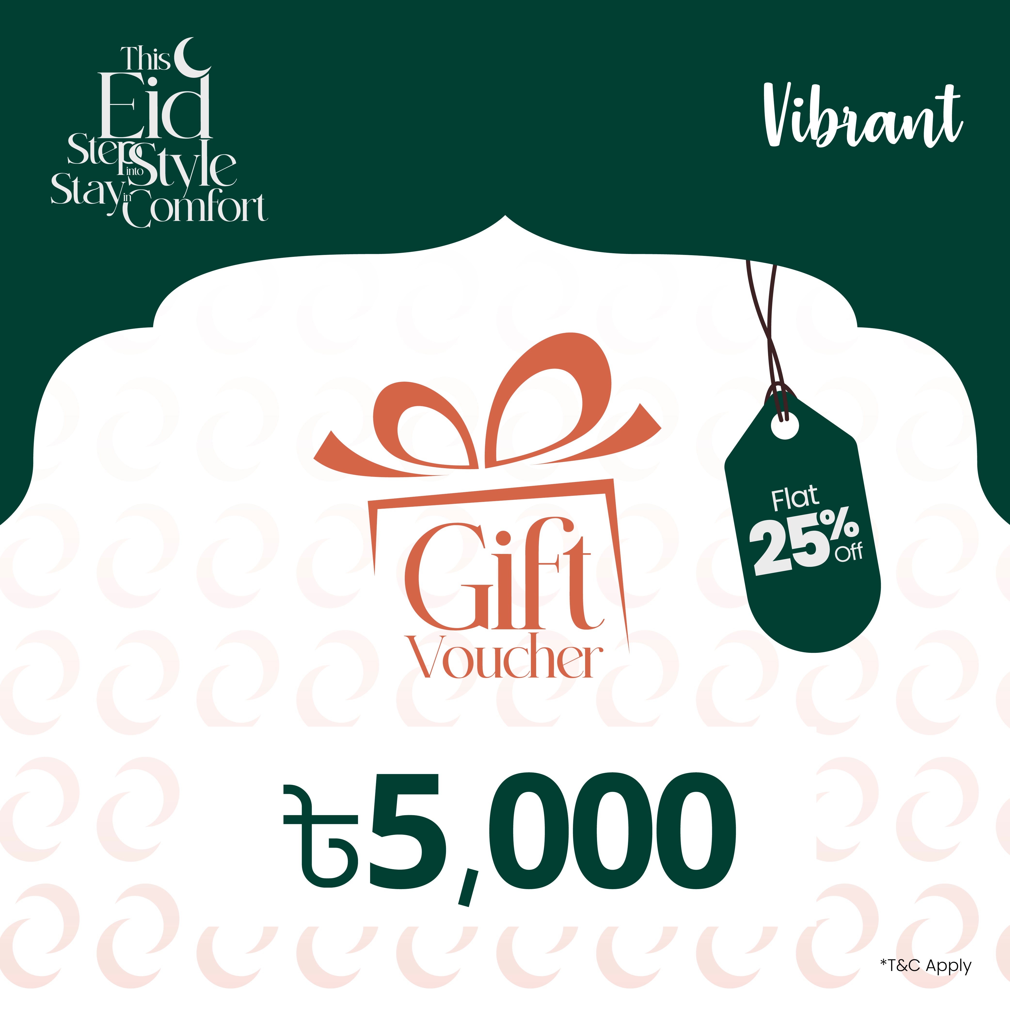 VIBRANT GIFT VOUCHER 5000