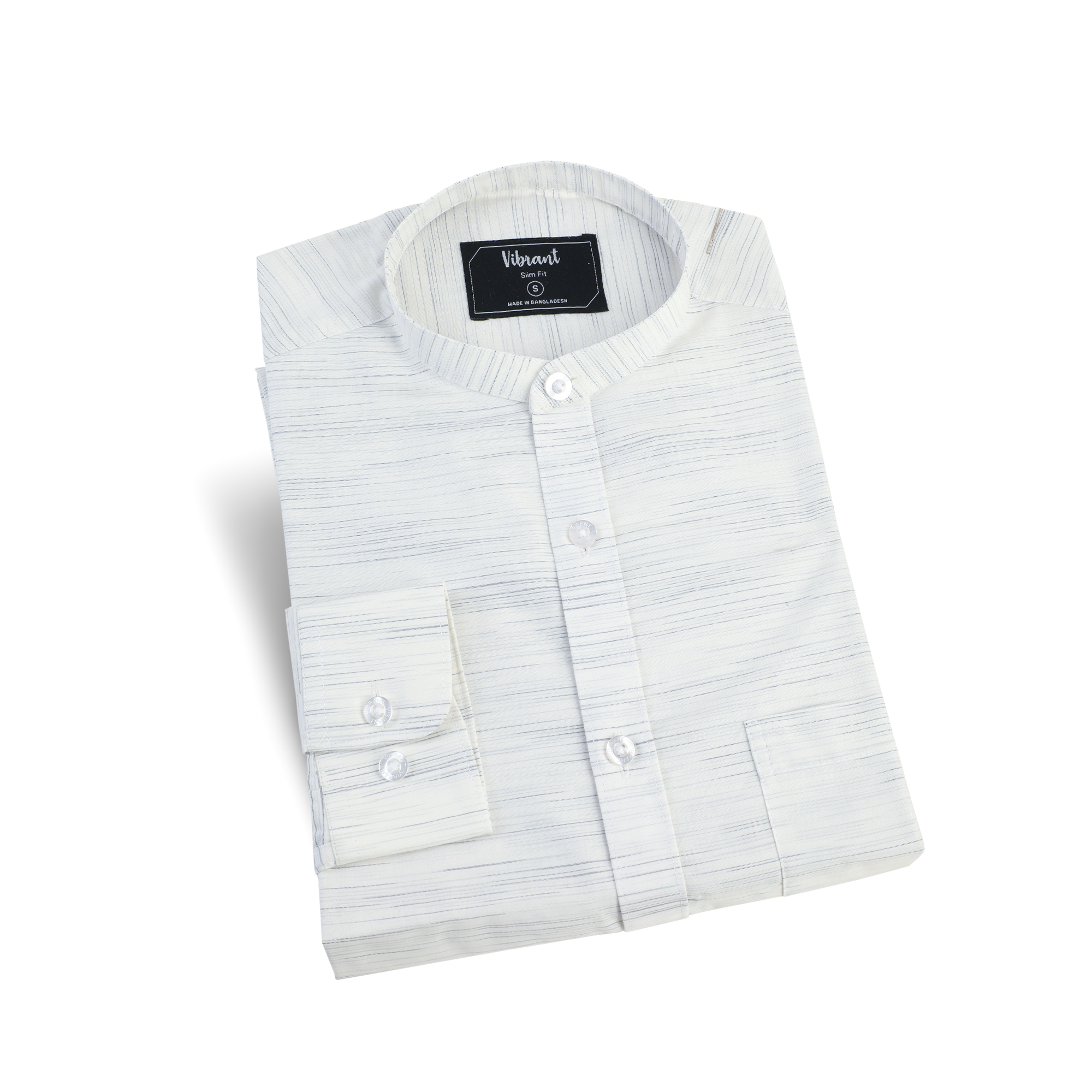 MEN BAND COLLAR SHIRT - Vibrantbd.com